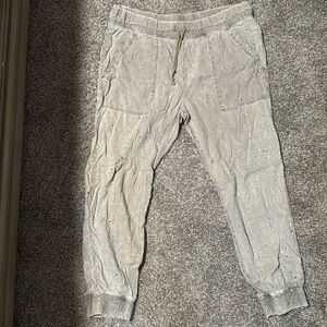 Anthropologie speckled paint joggers